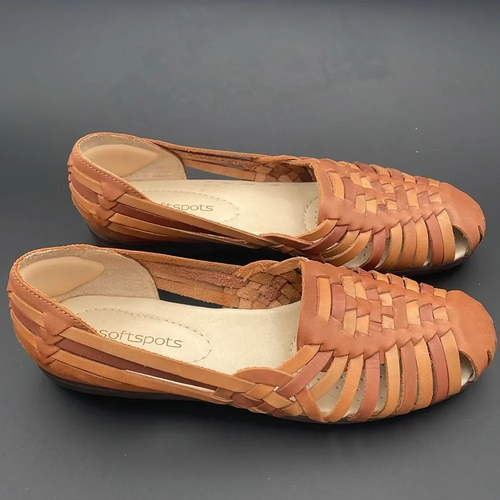 Softspots Women’s Trinidad Woven Leather Huarache Sandal Cushion Insole Size‎ 9N